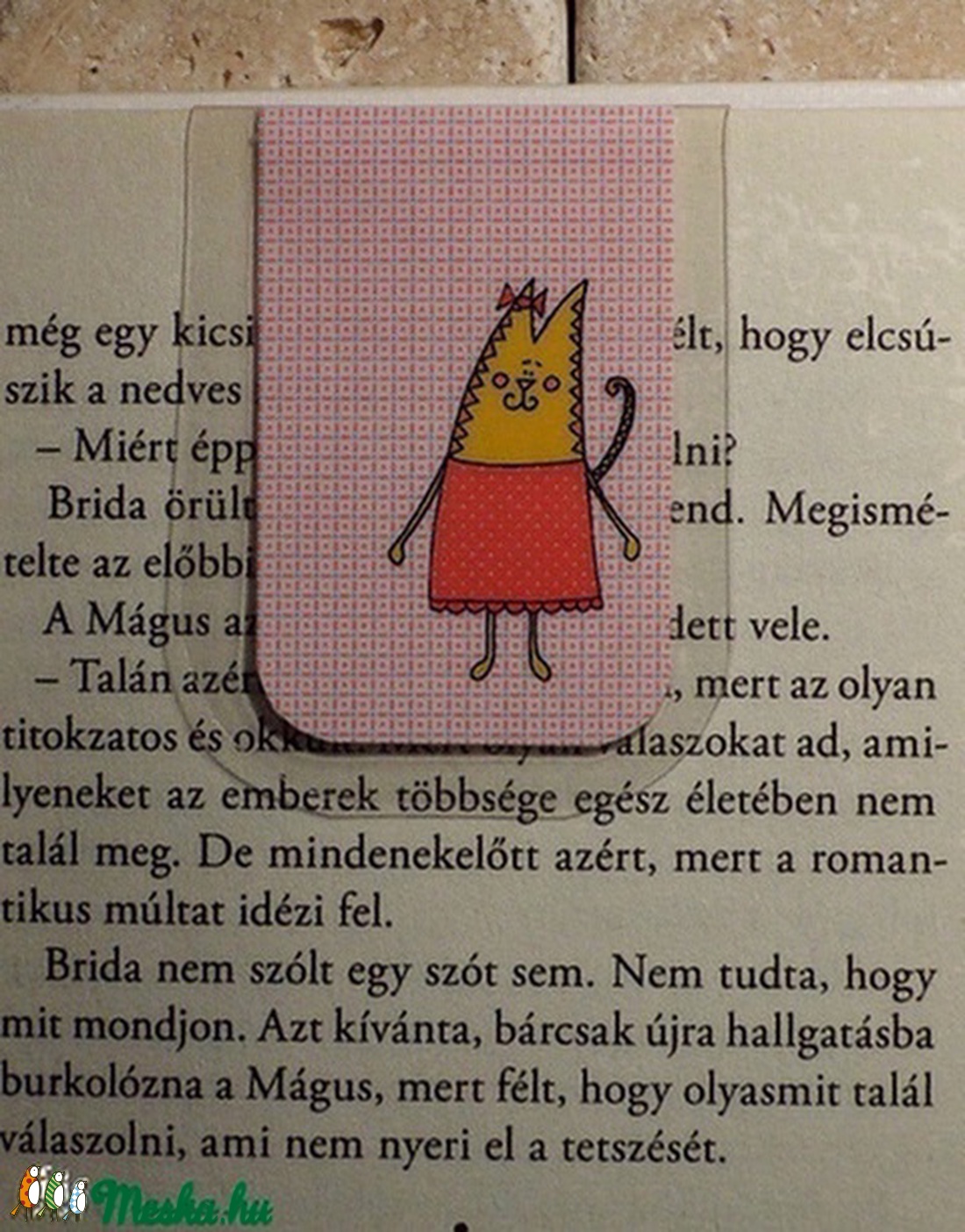 Cirmi-mini MÁGNESES könyvjelző 1 db -  - Meska.hu