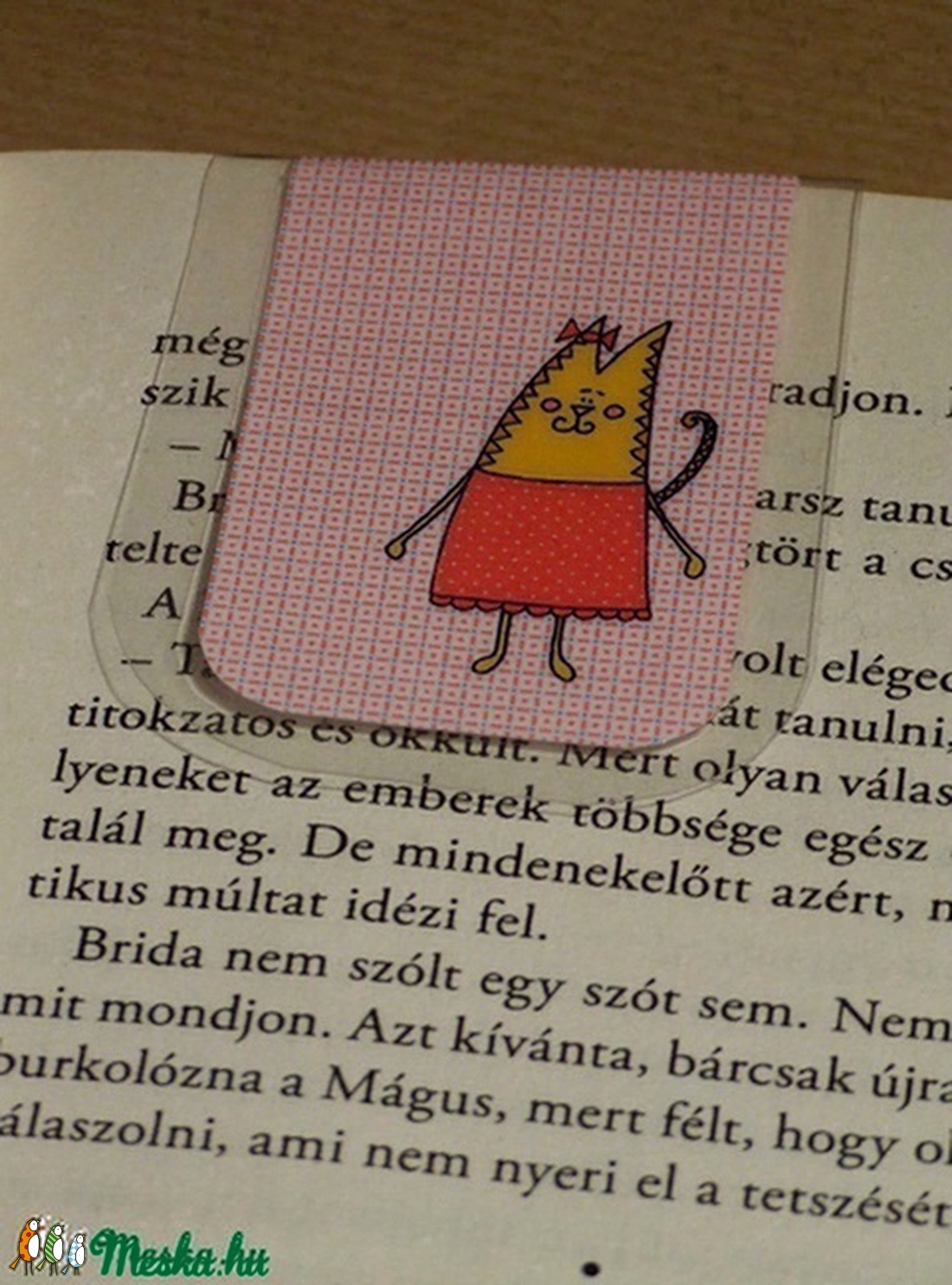 Cirmi-mini MÁGNESES könyvjelző 1 db -  - Meska.hu