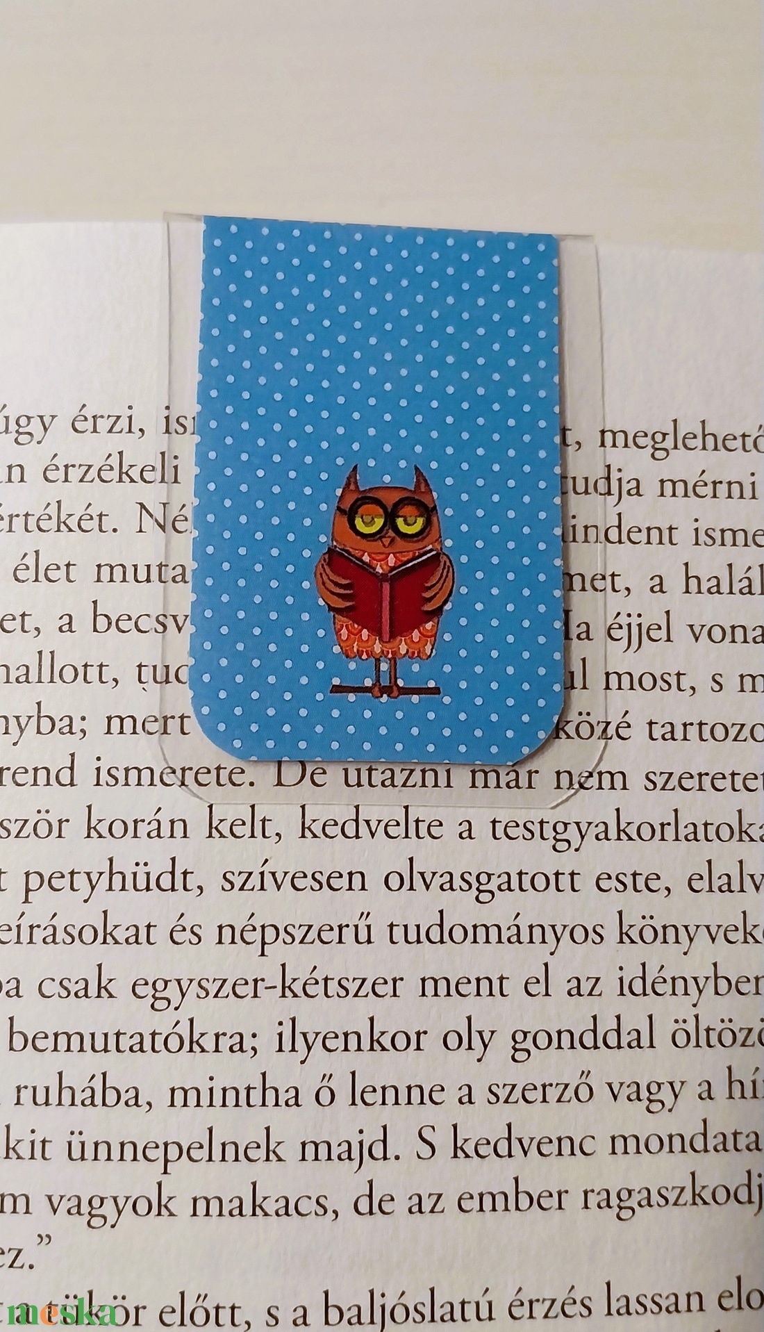 Bagolymánia- MÁGNESES könyvjelző /2 db - könyv & zene - könyvjelző - Meska.hu