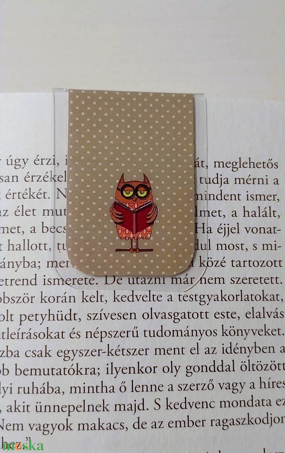 Bagolymánia- MÁGNESES könyvjelző /2 db - könyv & zene - könyvjelző - Meska.hu