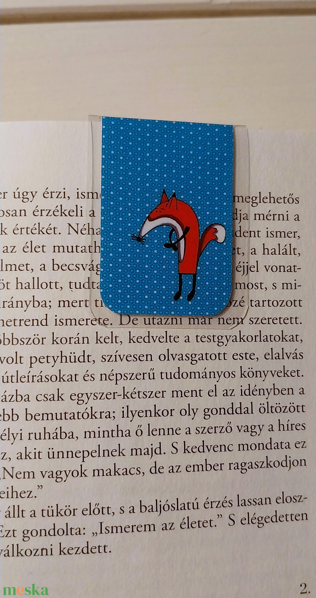 Róka és a medve- MÁGNESES könyvjelző /2 db - könyv & zene - könyvjelző - Meska.hu