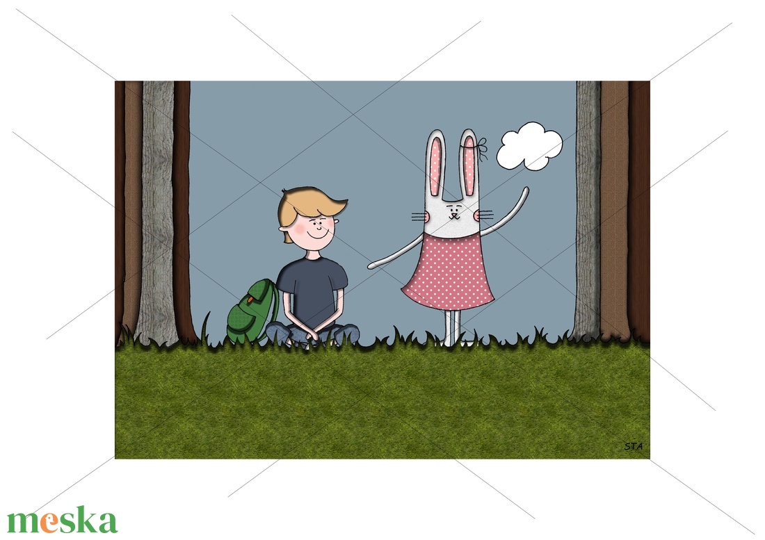 Nyuszi nem fél - művészet - grafika & illusztráció - digitális - Meska.hu Nyuszi nem fél - művészet - grafika & illusztráció - digitális - Meska.hu