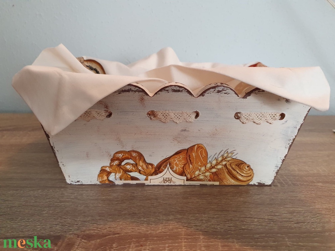 Kenyértartó kosár - otthon & életmód - konyhafelszerelés, tálalás - konyhai tárolás - kenyértartó - Meska.hu