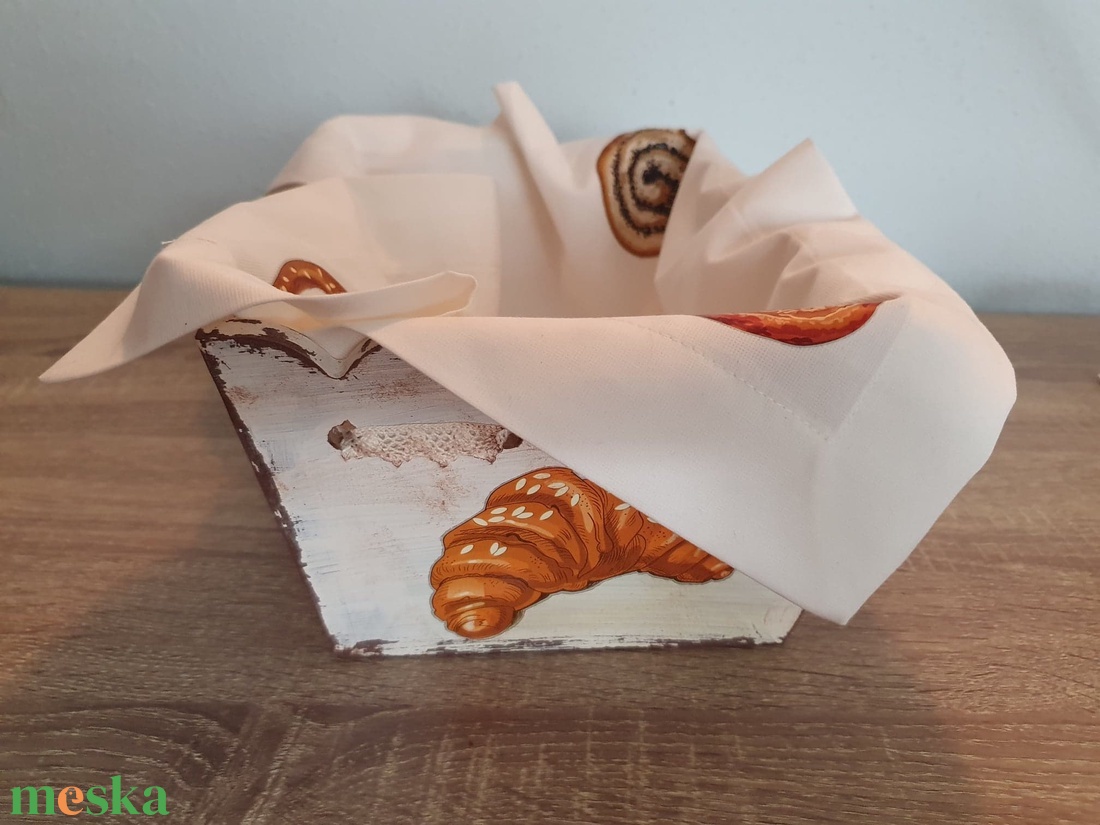 Kenyértartó kosár - otthon & életmód - konyhafelszerelés, tálalás - konyhai tárolás - kenyértartó - Meska.hu