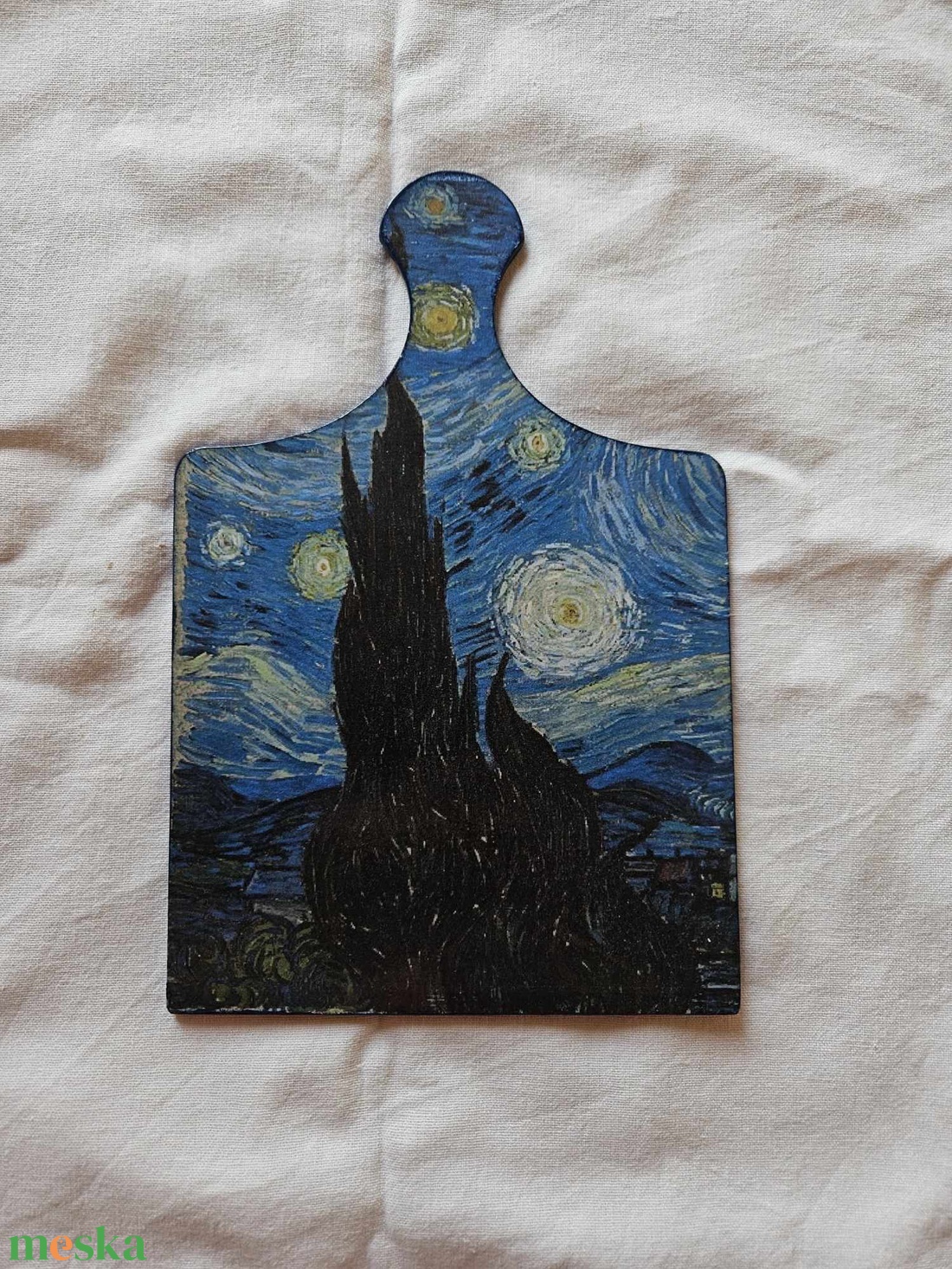 Vágódeszka Van Gogh képpel - otthon & életmód - konyhafelszerelés, tálalás - sütés, főzés - vágódeszka - Meska.hu