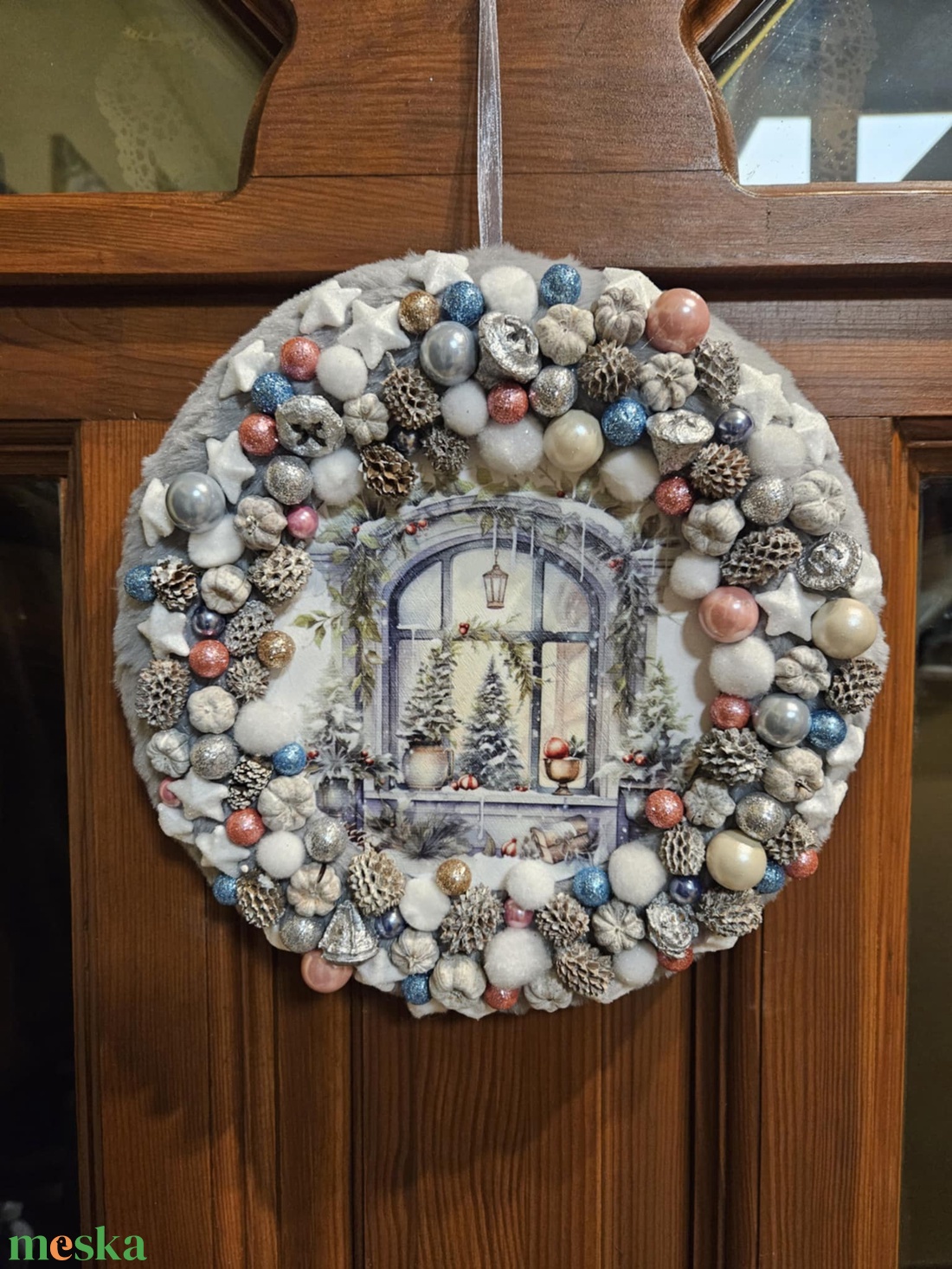 Karácsonyi kopogtató - karácsony - karácsonyi lakásdekoráció - karácsonyi ajtódíszek - Meska.hu