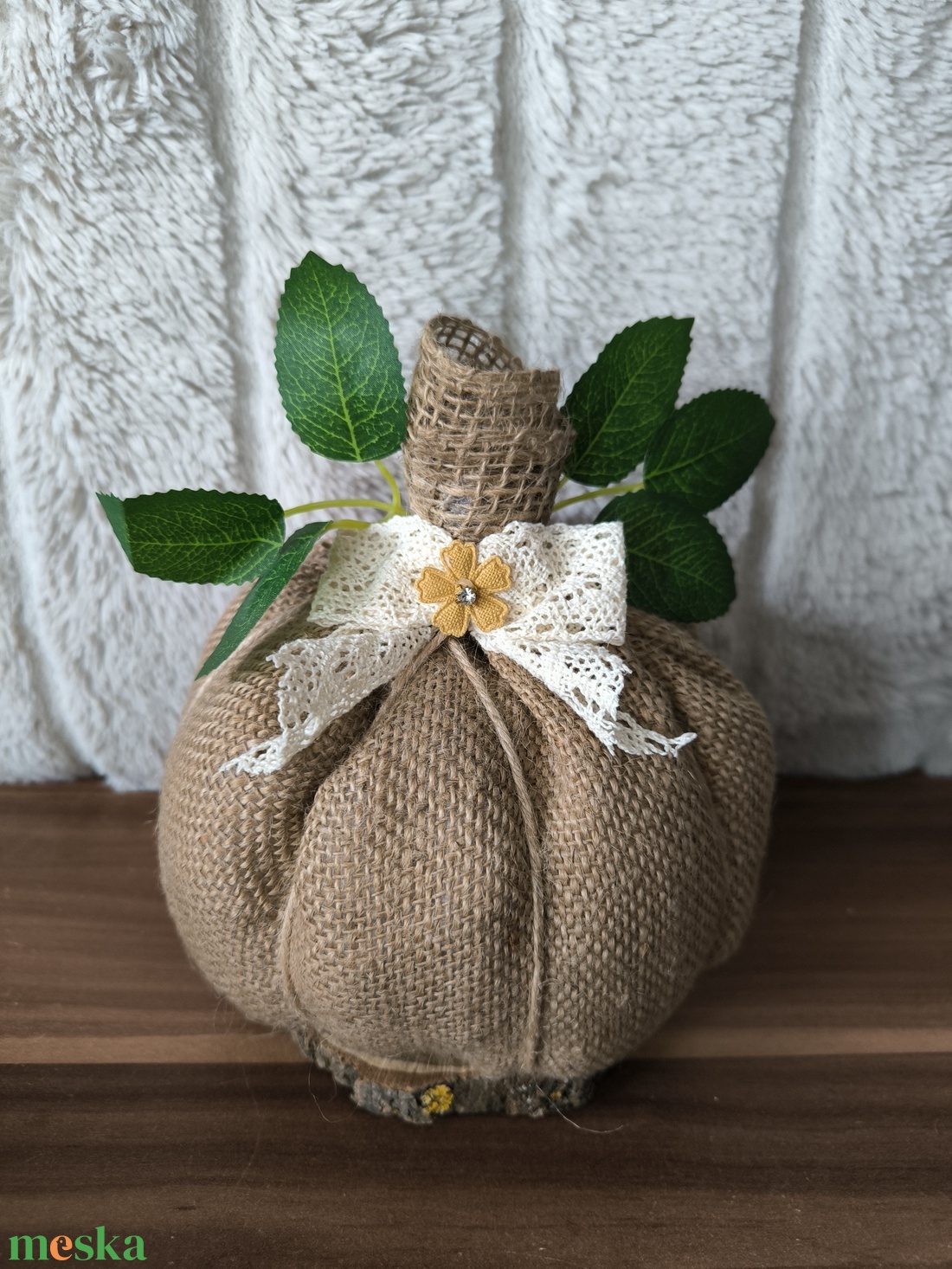 Őszi tök dekoráció - otthon & életmód - dekoráció - asztal és polc dekoráció - asztaldísz - Meska.hu