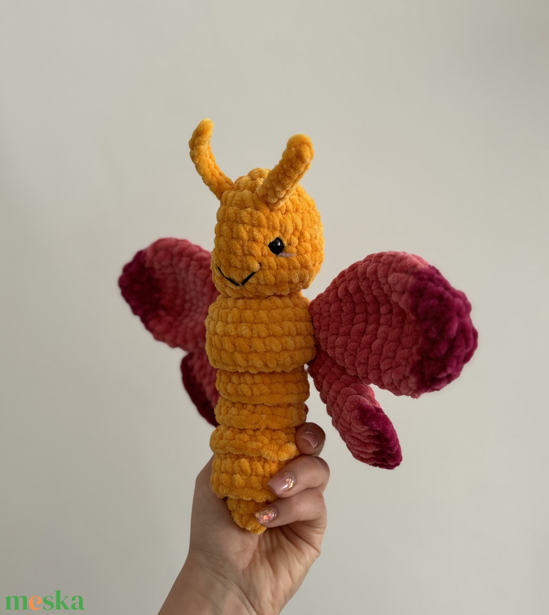 Horgolt plüss pillangó - játék & sport - plüssállat & játékfigura - más figura - Meska.hu