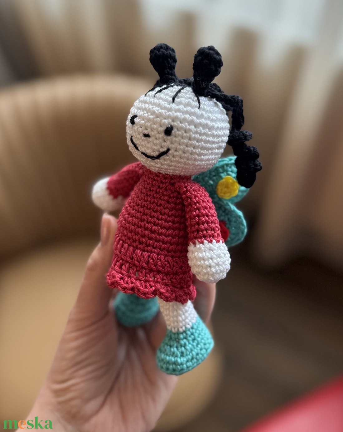 Horgolt Pihe a lepke lány (mini) - játék & sport - plüssállat & játékfigura - csiga - Meska.hu Horgolt Pihe a lepke lány (mini) - játék & sport - plüssállat & játékfigura - csiga - Meska.hu