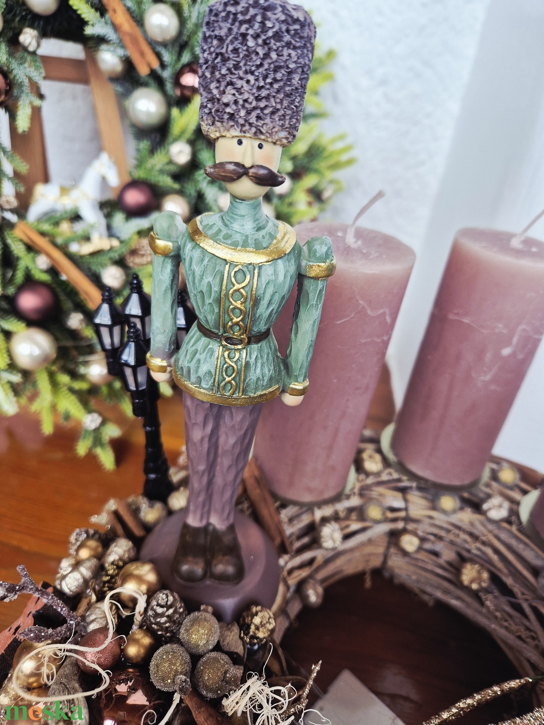 Adventi szett - otthon & életmód - dekoráció - asztal és polc dekoráció - horgolt & csipketerítő - Meska.hu