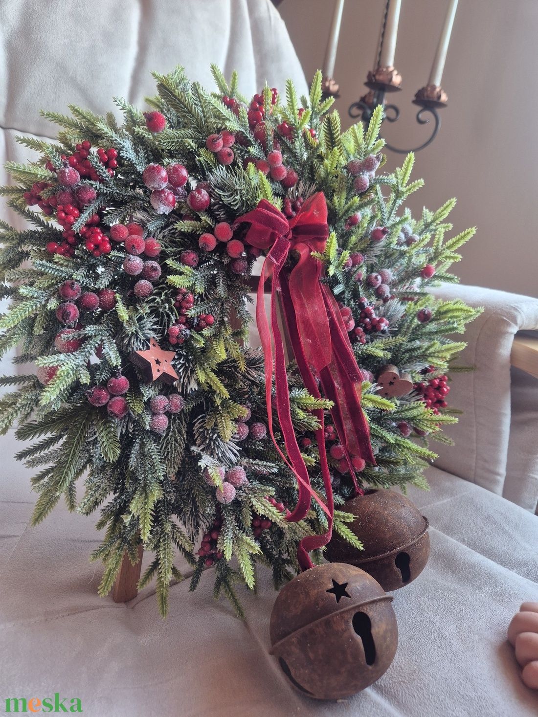 Karácdonyi kopogtató - karácsony - adventi díszek - adventi ablakdekoráció - Meska.hu