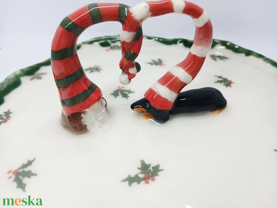 Tacsis mázas kerámia tányér - művészet - szobor - kerámia - Meska.hu