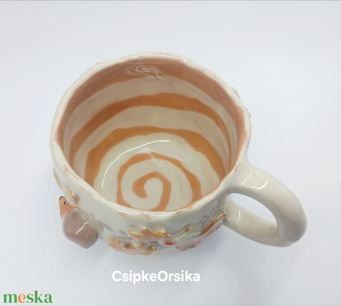 Mázas kerámia  bögre - művészet - szobor - kerámia - Meska.hu