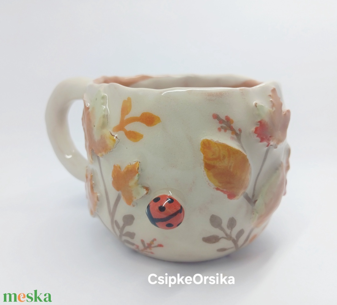 Mázas kerámia  bögre - művészet - szobor - kerámia - Meska.hu