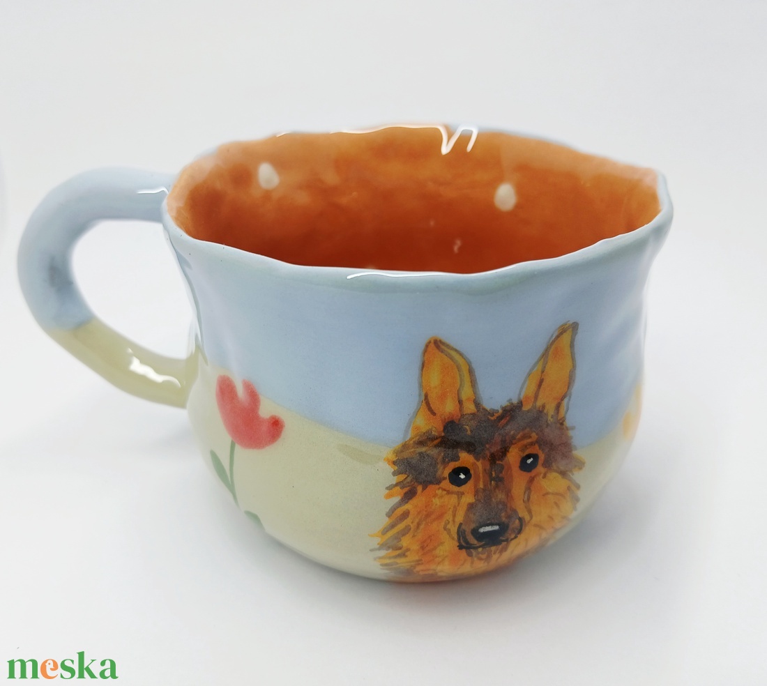 Mázas kerámia  bögre - művészet - szobor - kerámia - Meska.hu