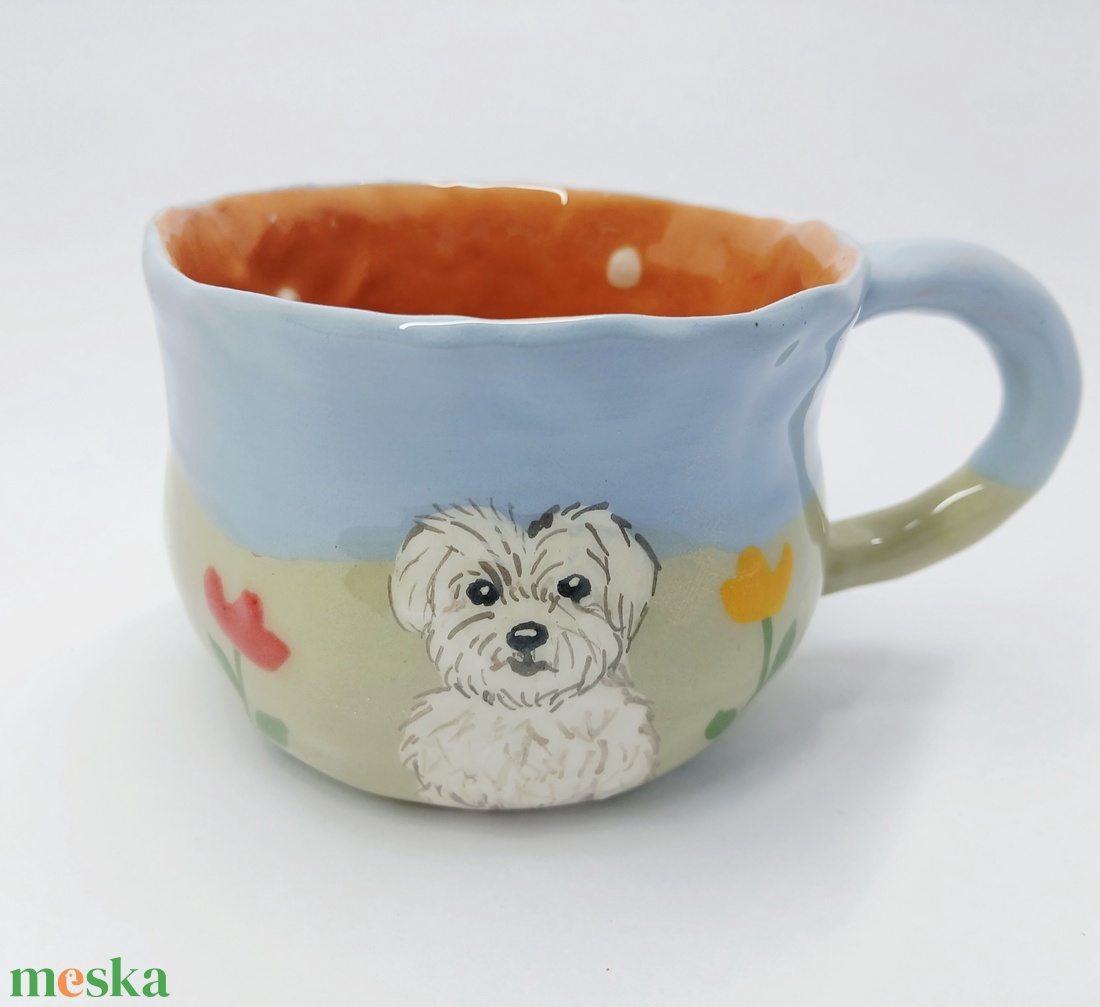 Mázas kerámia  bögre - művészet - szobor - kerámia - Meska.hu