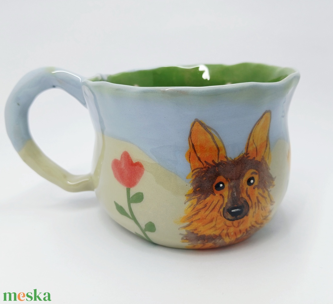 Mázas kerámia  bögre - művészet - szobor - kerámia - Meska.hu