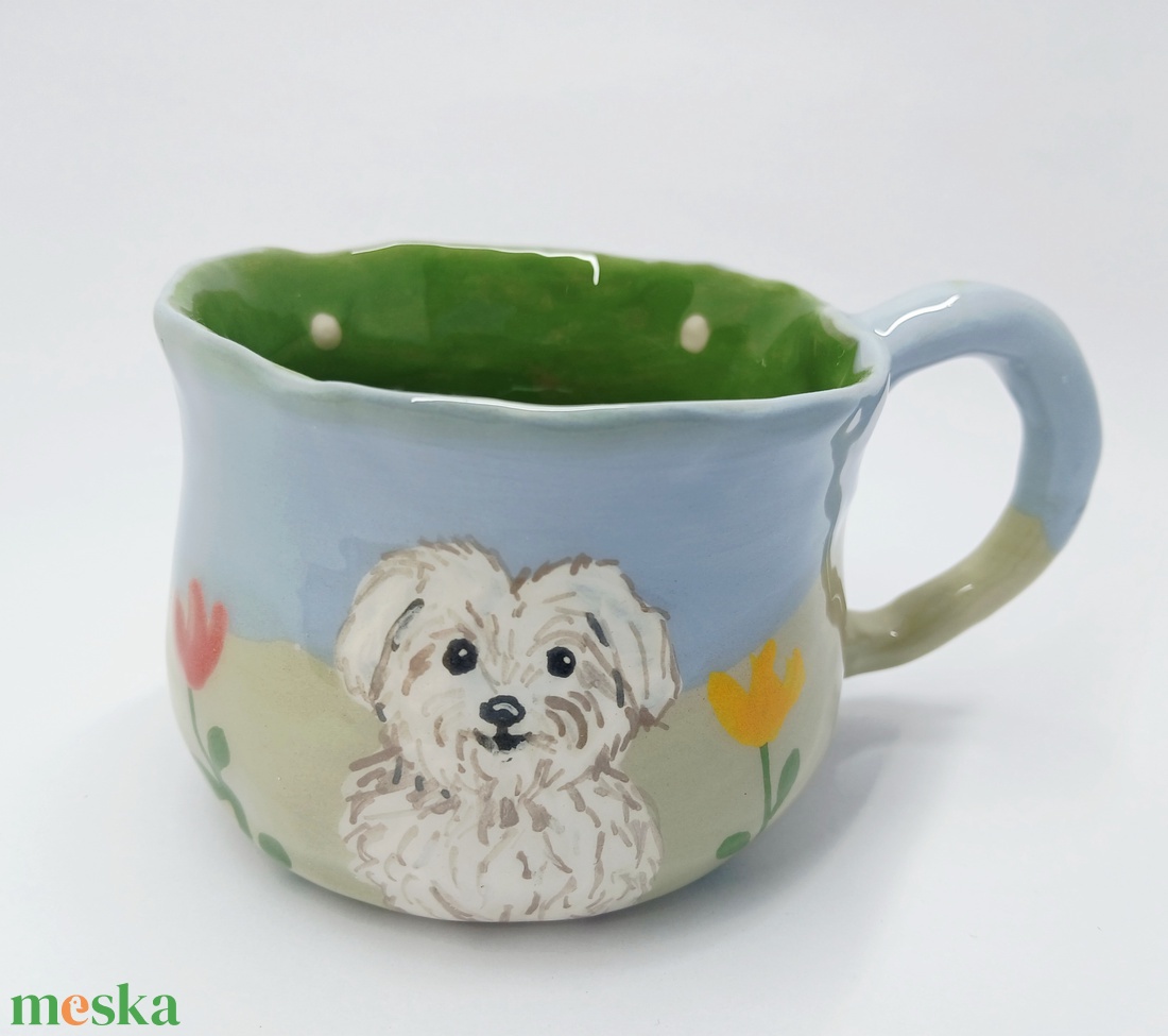 Mázas kerámia  bögre - művészet - szobor - kerámia - Meska.hu