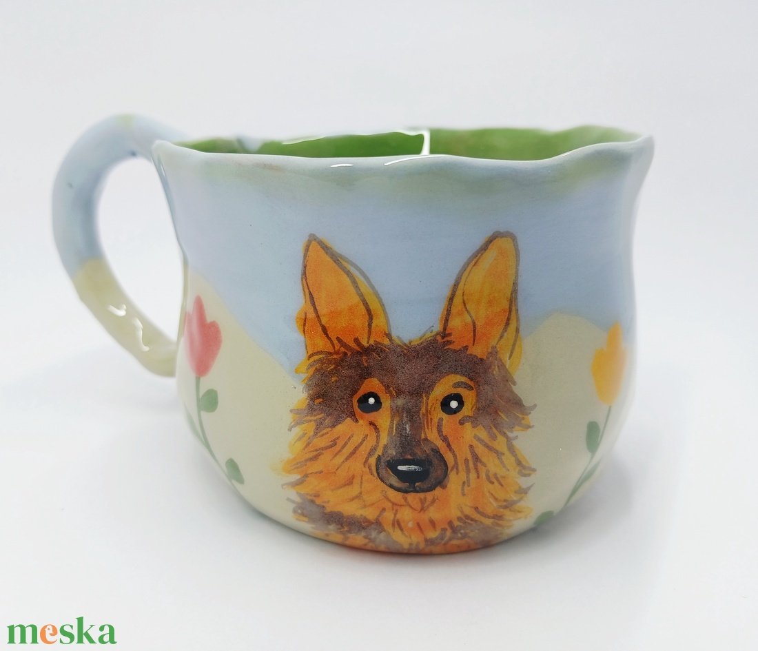 Mázas kerámia  bögre - művészet - szobor - kerámia - Meska.hu