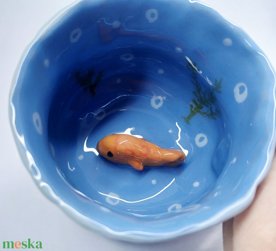 Mázas kerámia  bögre - művészet - szobor - kerámia - Meska.hu