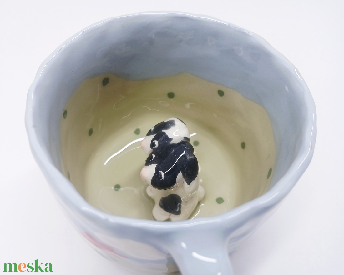 Mázas kerámia  bögre - művészet - szobor - kerámia - Meska.hu