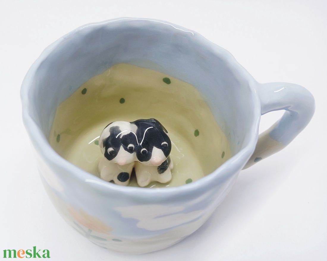 Mázas kerámia  bögre - művészet - szobor - kerámia - Meska.hu