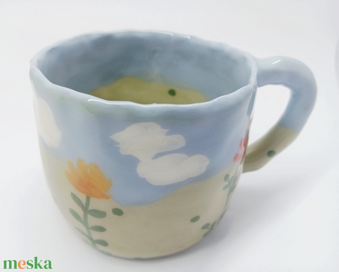 Mázas kerámia  bögre - művészet - szobor - kerámia - Meska.hu