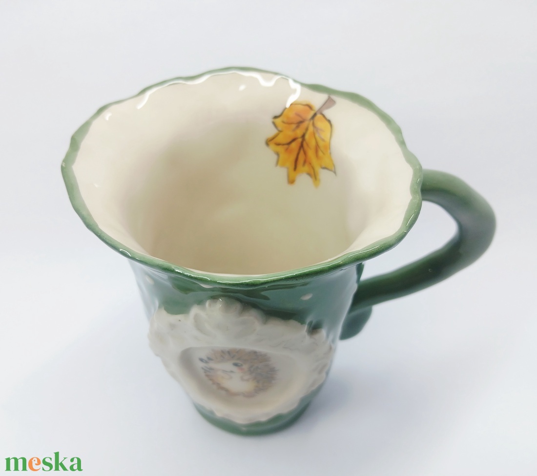 Mázas kerámia  bögre - művészet - szobor - kerámia - Meska.hu