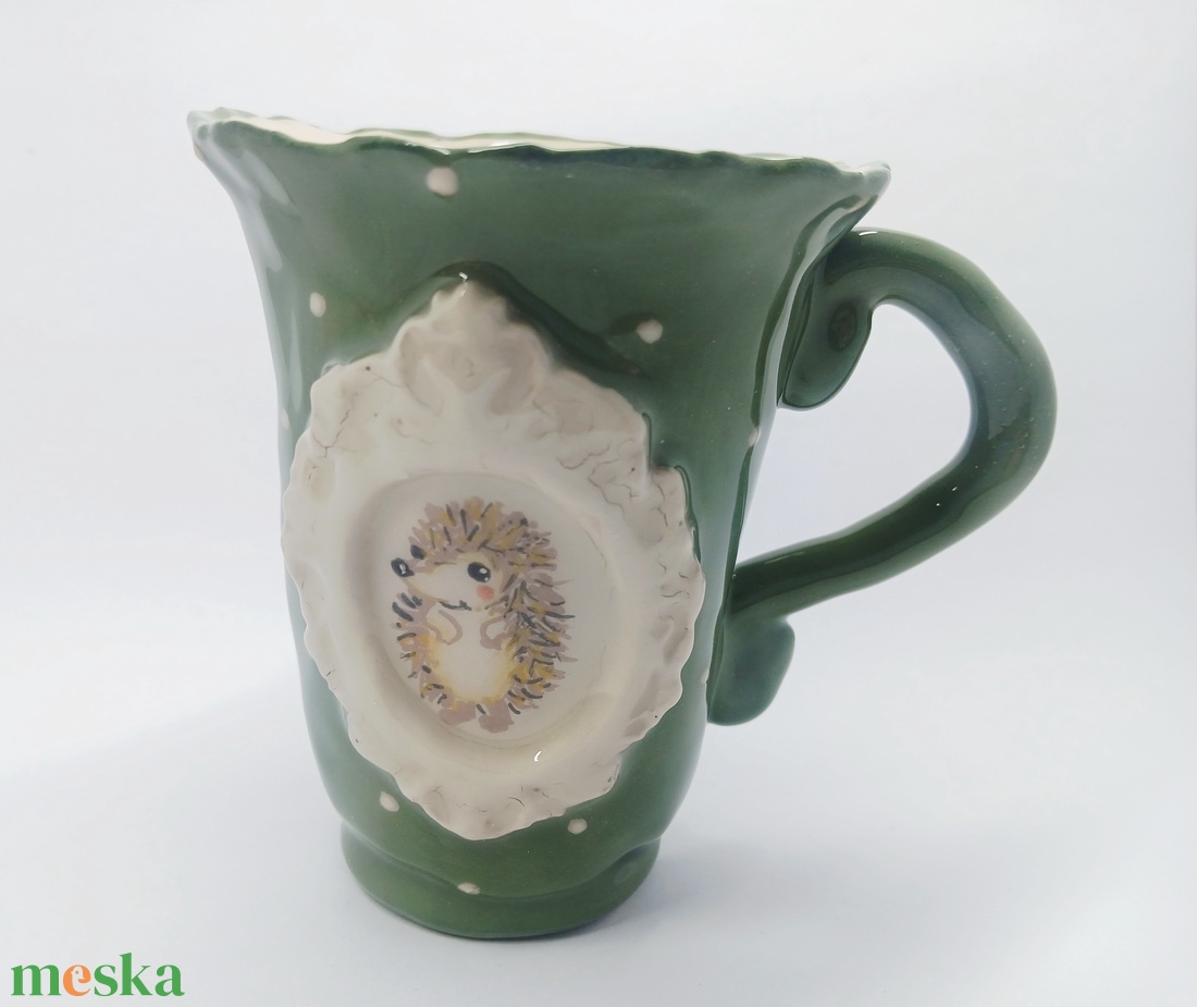 Mázas kerámia  bögre - művészet - szobor - kerámia - Meska.hu