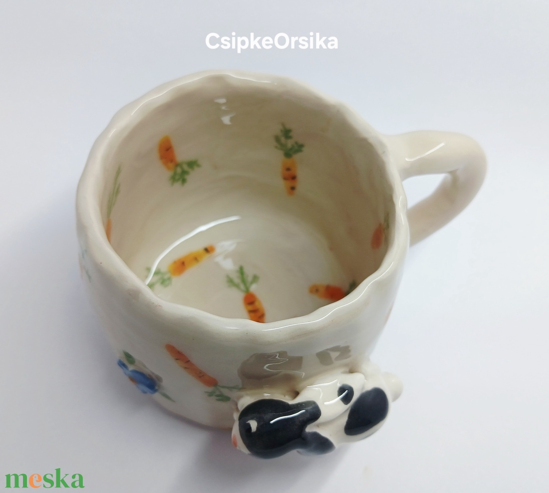 Mázas kerámia  bögre - művészet - szobor - kerámia - Meska.hu