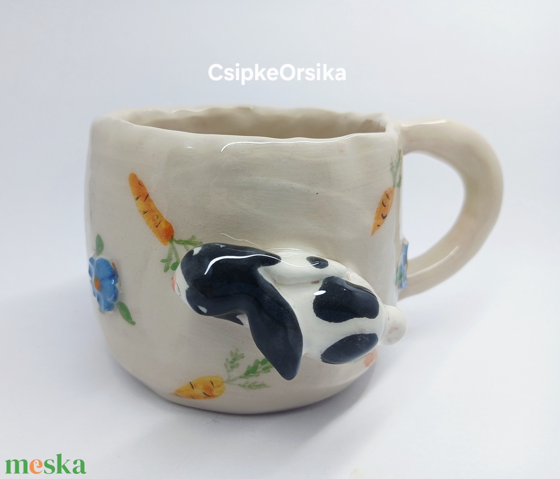 Mázas kerámia  bögre - művészet - szobor - kerámia - Meska.hu