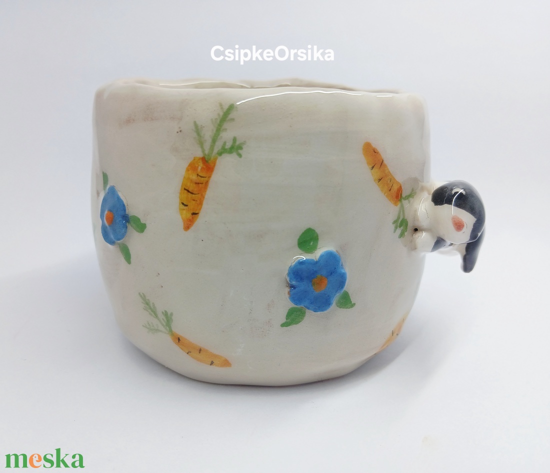 Mázas kerámia  bögre - művészet - szobor - kerámia - Meska.hu