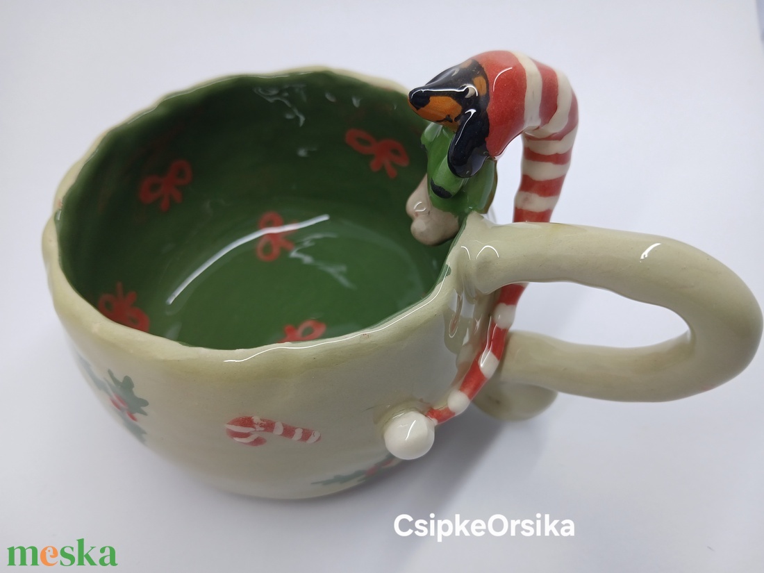 Mázas kerámia  bögre - művészet - szobor - kerámia - Meska.hu