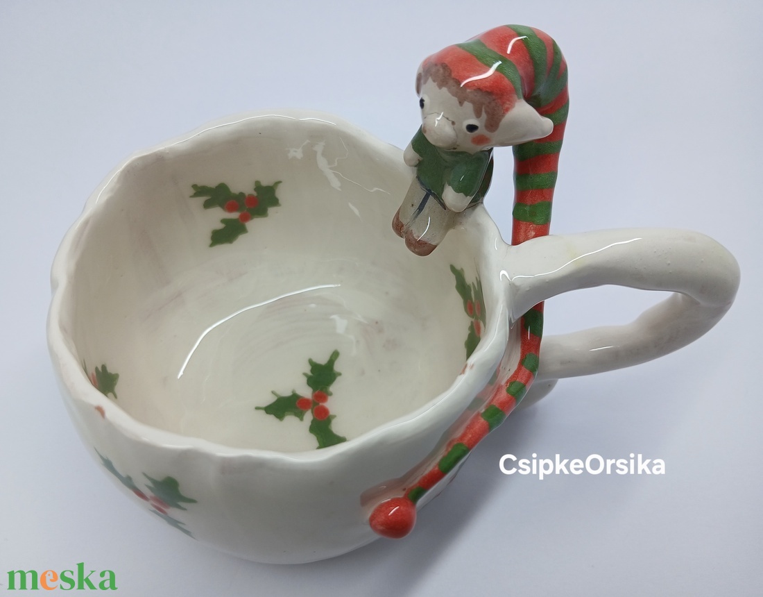 Mázas kerámia  bögre - művészet - szobor - kerámia - Meska.hu