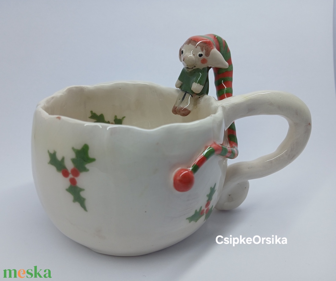 Mázas kerámia  bögre - művészet - szobor - kerámia - Meska.hu