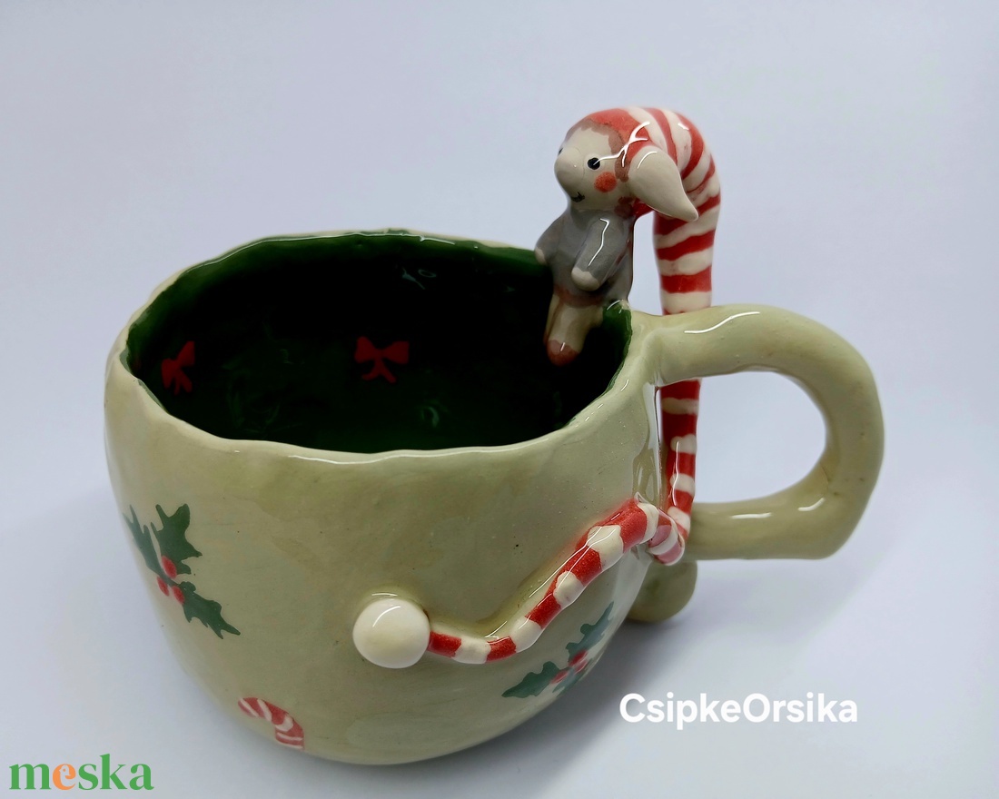 Mázas kerámia  bögre - művészet - szobor - kerámia - Meska.hu