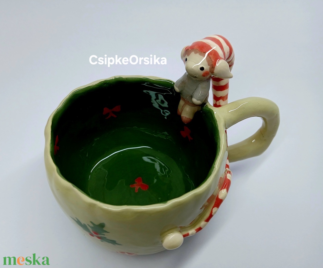 Mázas kerámia  bögre - művészet - szobor - kerámia - Meska.hu