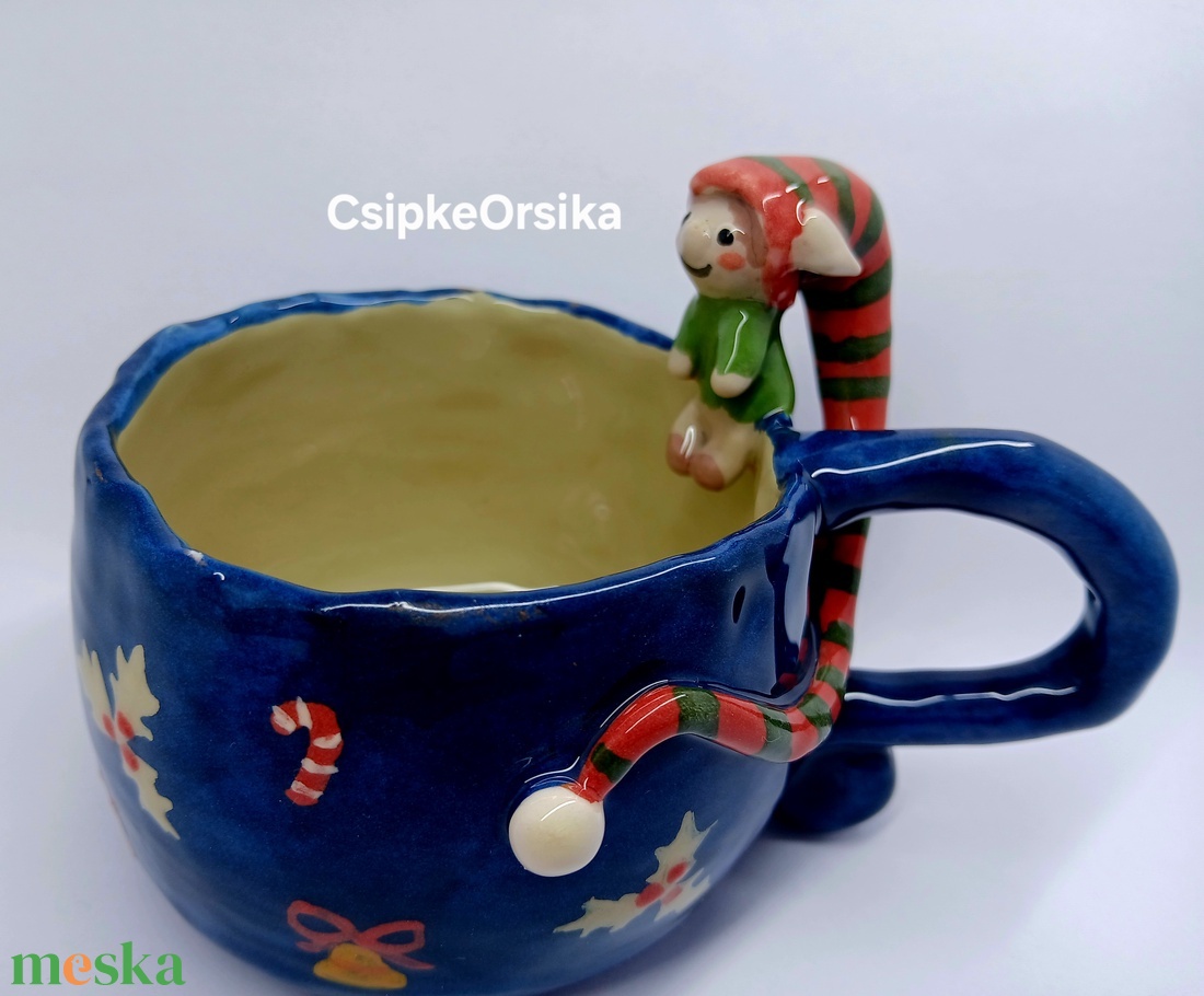 Mázas kerámia  bögre - művészet - szobor - kerámia - Meska.hu