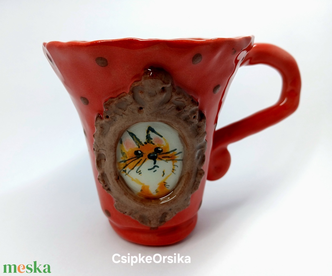 Mázas kerámia  bögre - művészet - szobor - kerámia - Meska.hu