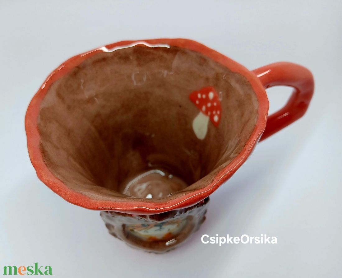 Mázas kerámia  bögre - művészet - szobor - kerámia - Meska.hu