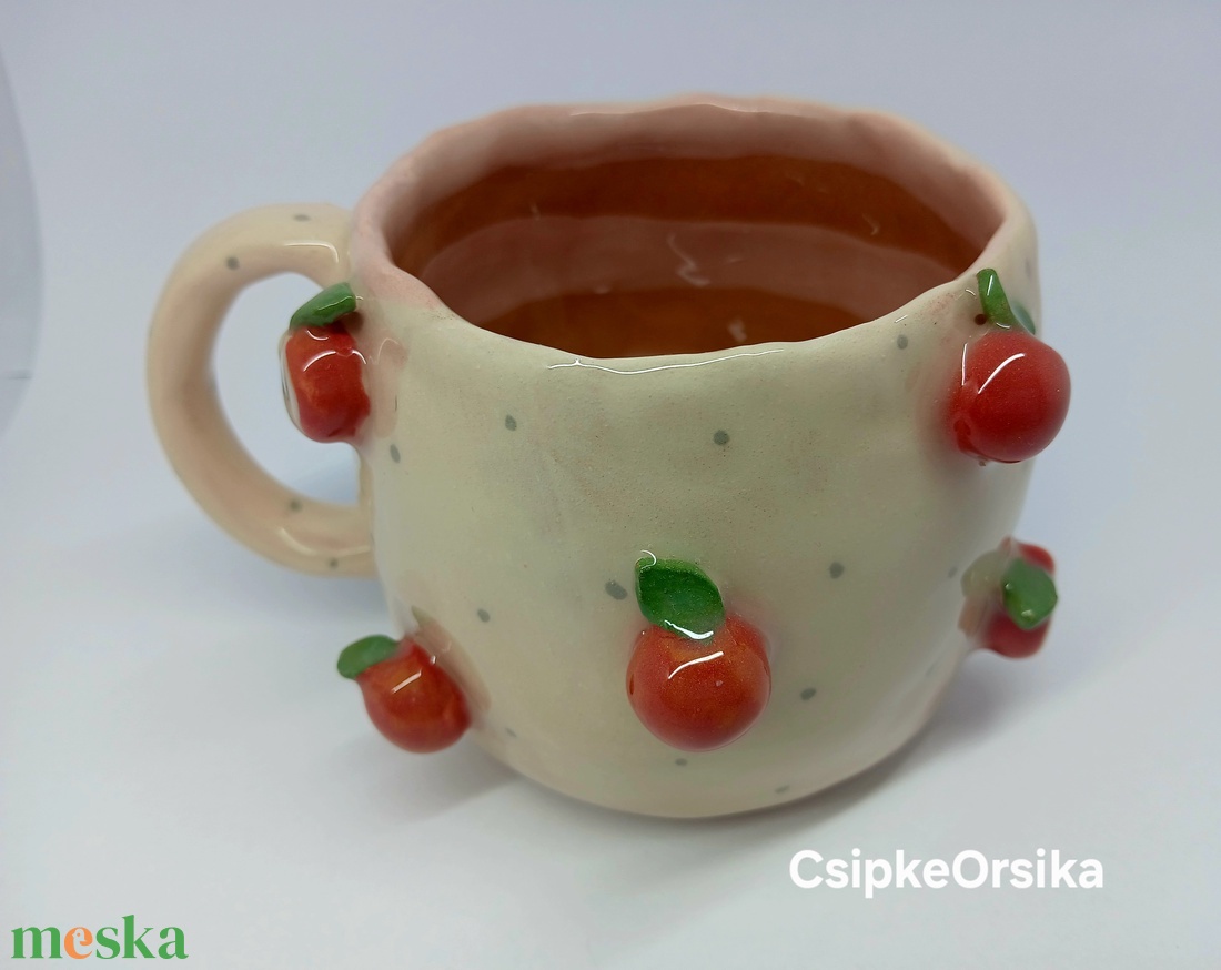 Mázas kerámia  bögre - művészet - szobor - kerámia - Meska.hu