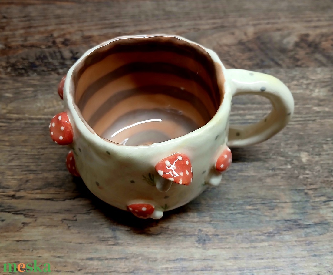 Mázas kerámia  bögre - művészet - szobor - kerámia - Meska.hu