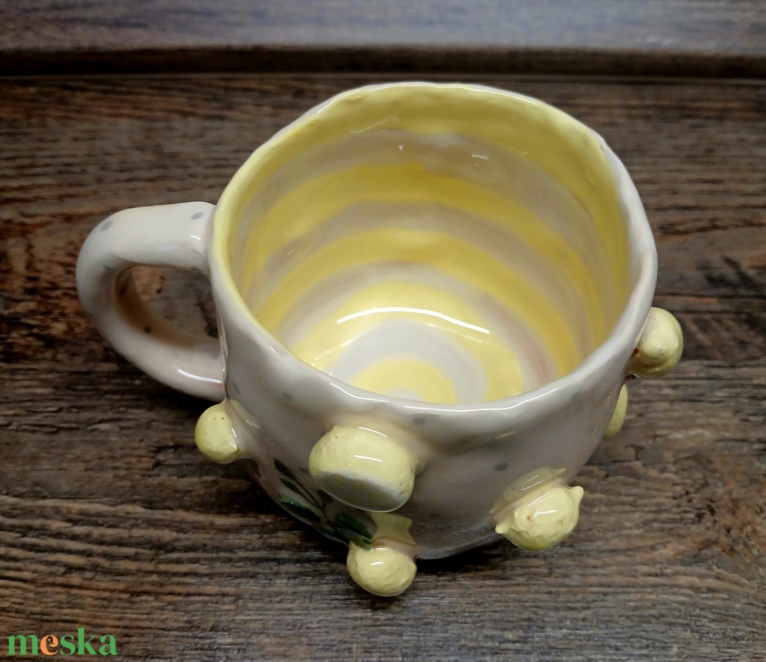 Mázas kerámia  bögre - művészet - szobor - kerámia - Meska.hu