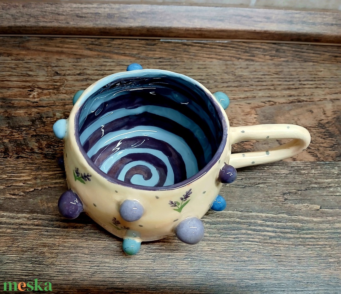 Mázas kerámia  bögre - művészet - szobor - kerámia - Meska.hu