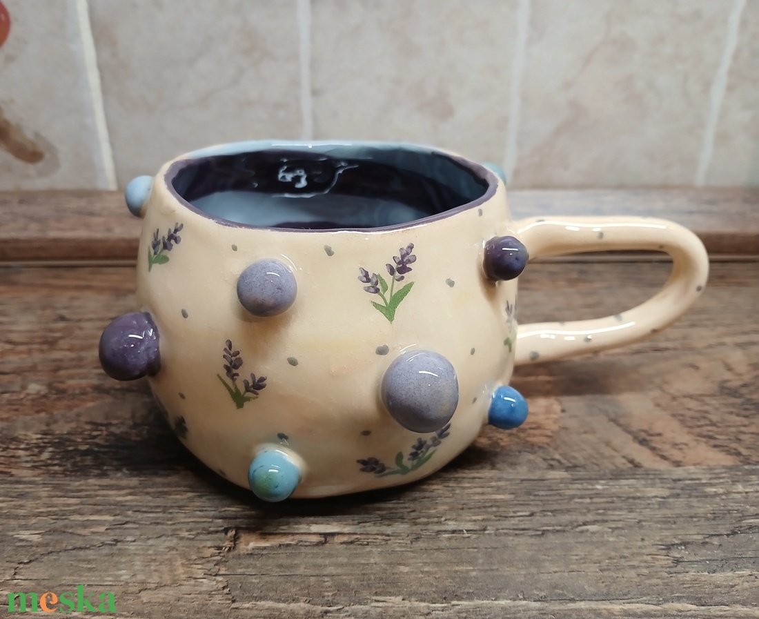 Mázas kerámia  bögre - művészet - szobor - kerámia - Meska.hu