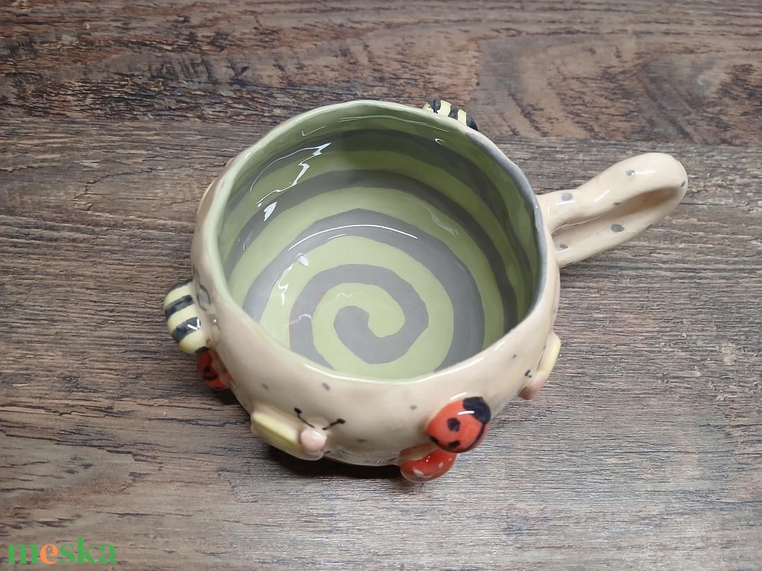 Mázas kerámia  bögre - művészet - szobor - kerámia - Meska.hu