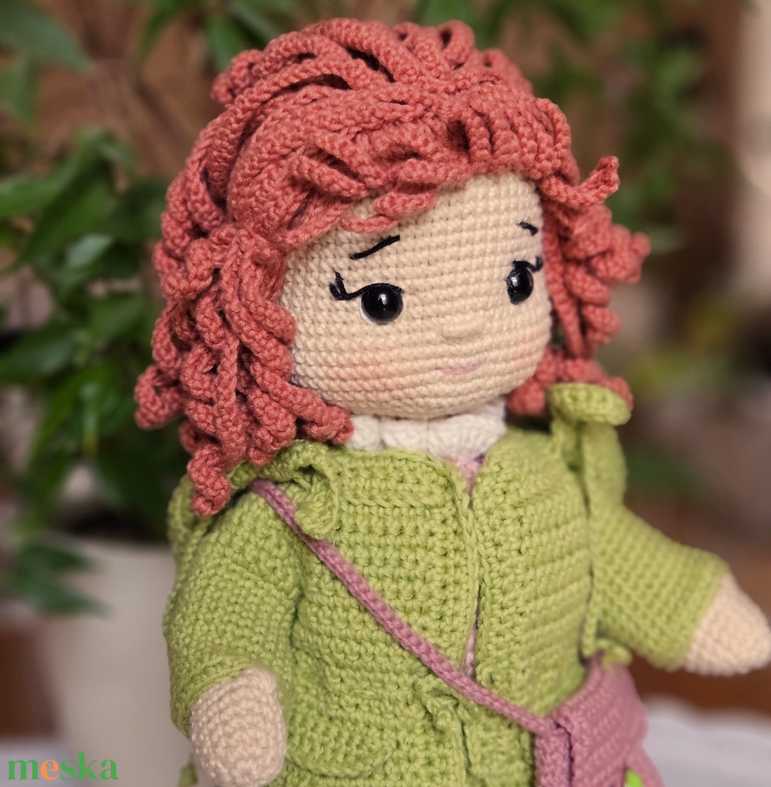 Horgolt baba kapucnis kabátban - játék & sport - baba & babaház - öltöztethető baba - Meska.hu