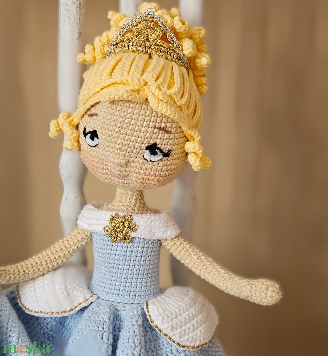 Horgolt Hamupipőke baba - játék & sport - baba & babaház - baba - Meska.hu