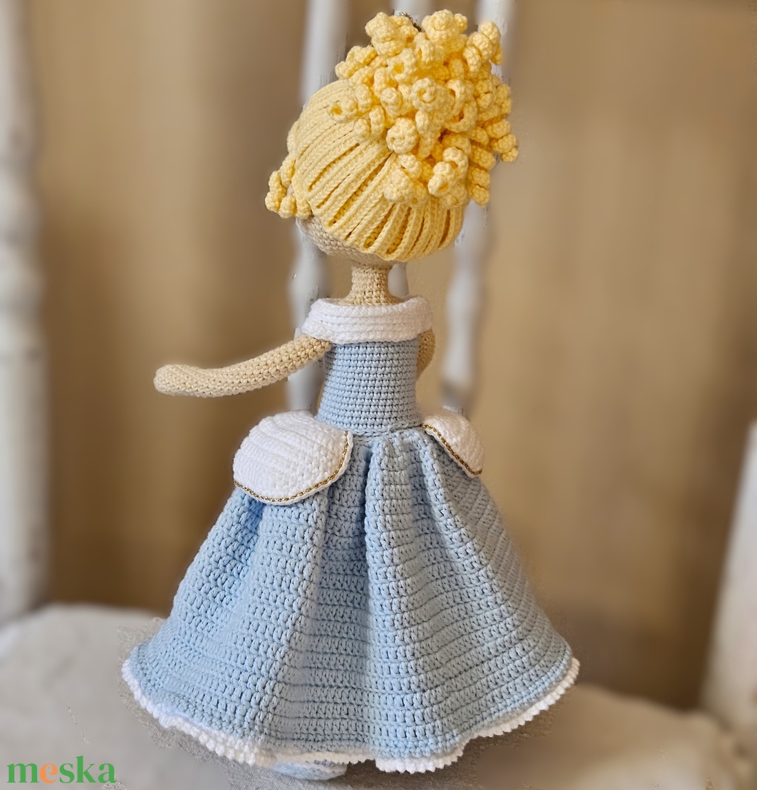 Horgolt Hamupipőke baba - játék & sport - baba & babaház - baba - Meska.hu