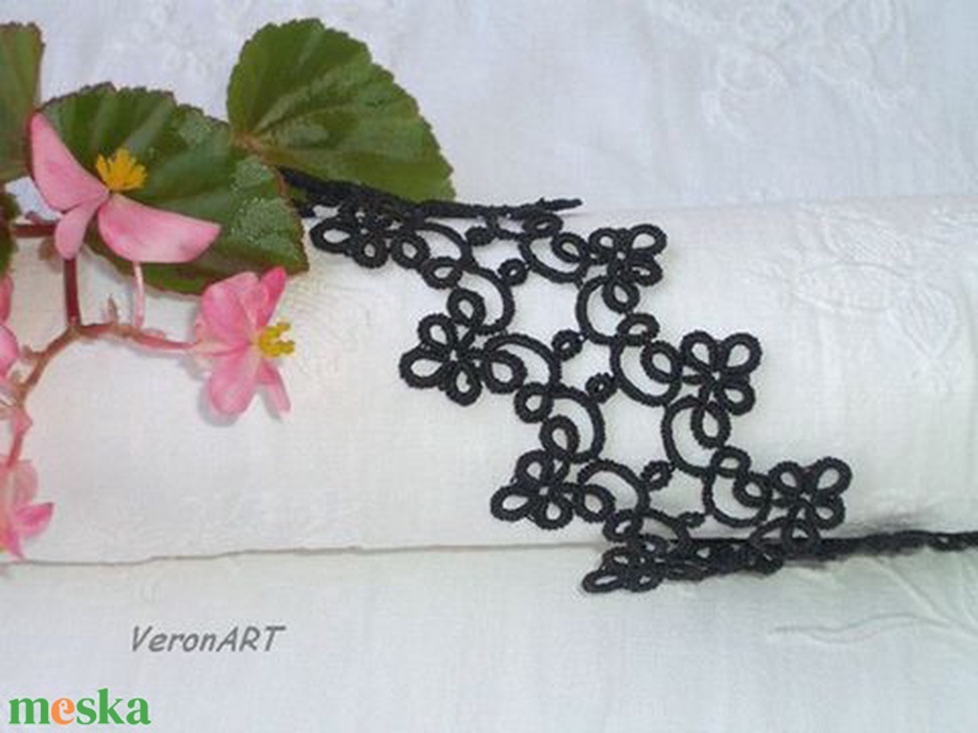 LANA hajócsipke nyakpánt fekete színben - - Meska.hu LANA hajócsipke nyakpánt fekete színben - - Meska.hu